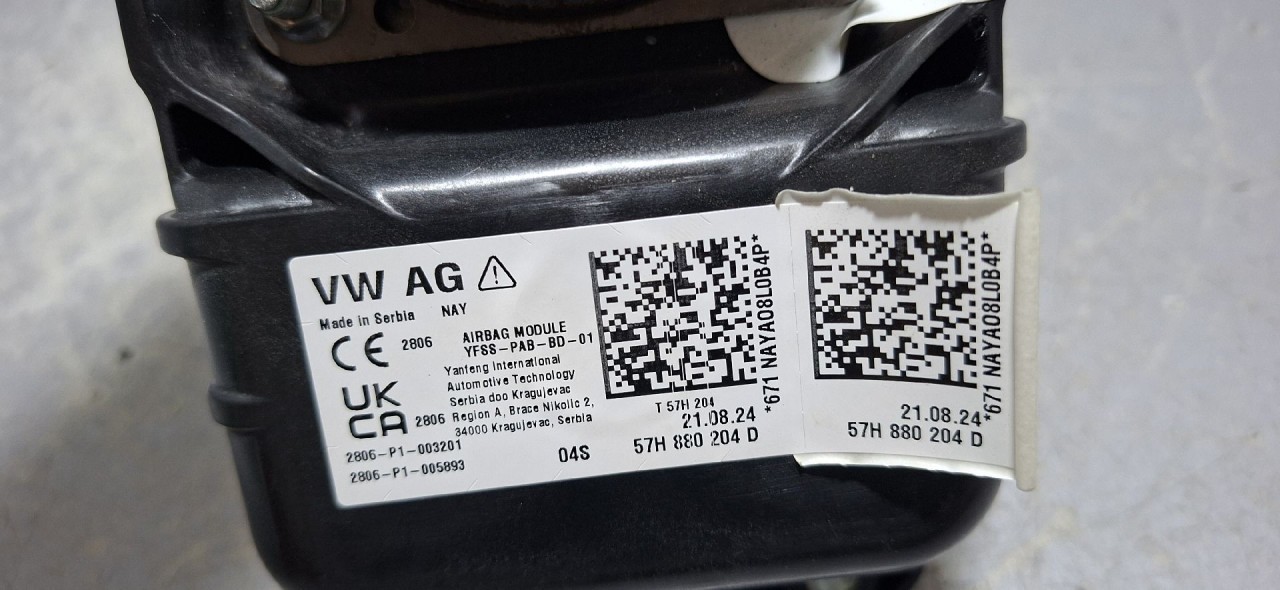 DIJELOVI AIRBAG SUVOZACA SKODA KODIAQ > 21- 2.0 57H880204D