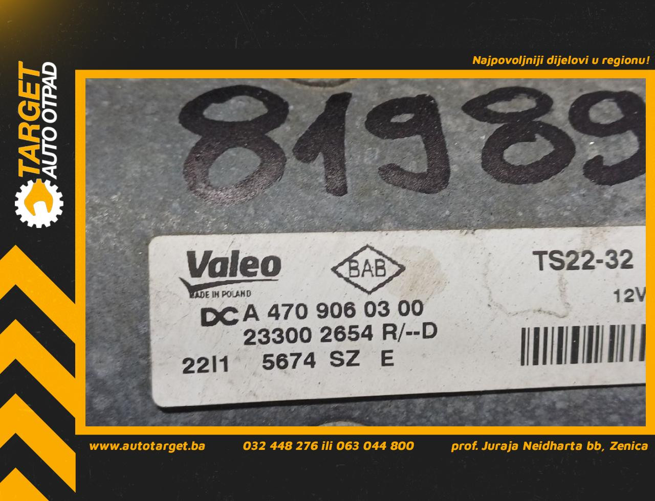 DIJELOVI ALNASER OPEL MOVANO > 14- 2.3 233002654R