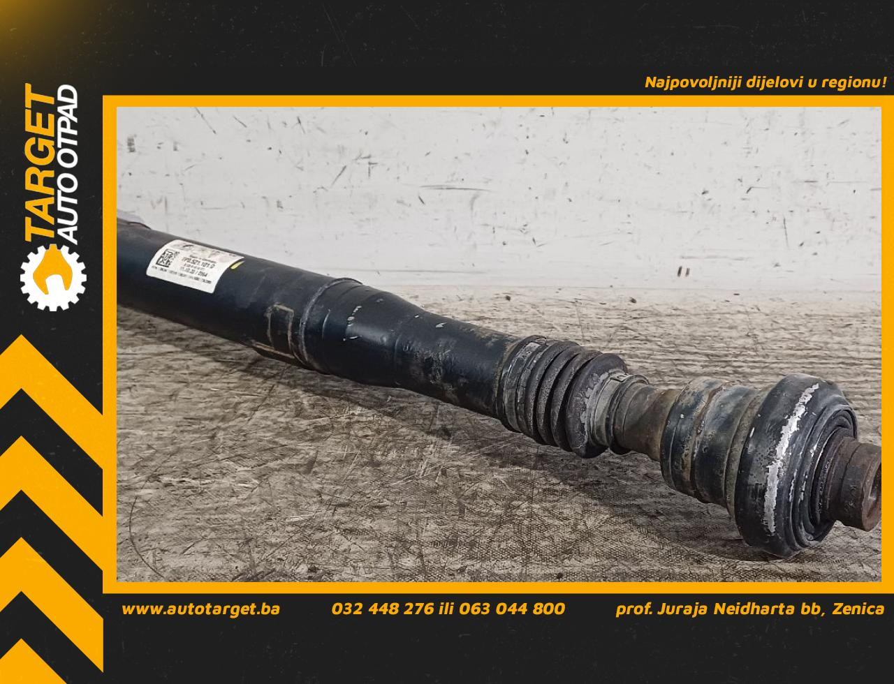DIJELOVI KARDAN VW TOUAREG > 11-14 3.0 7P0521101G