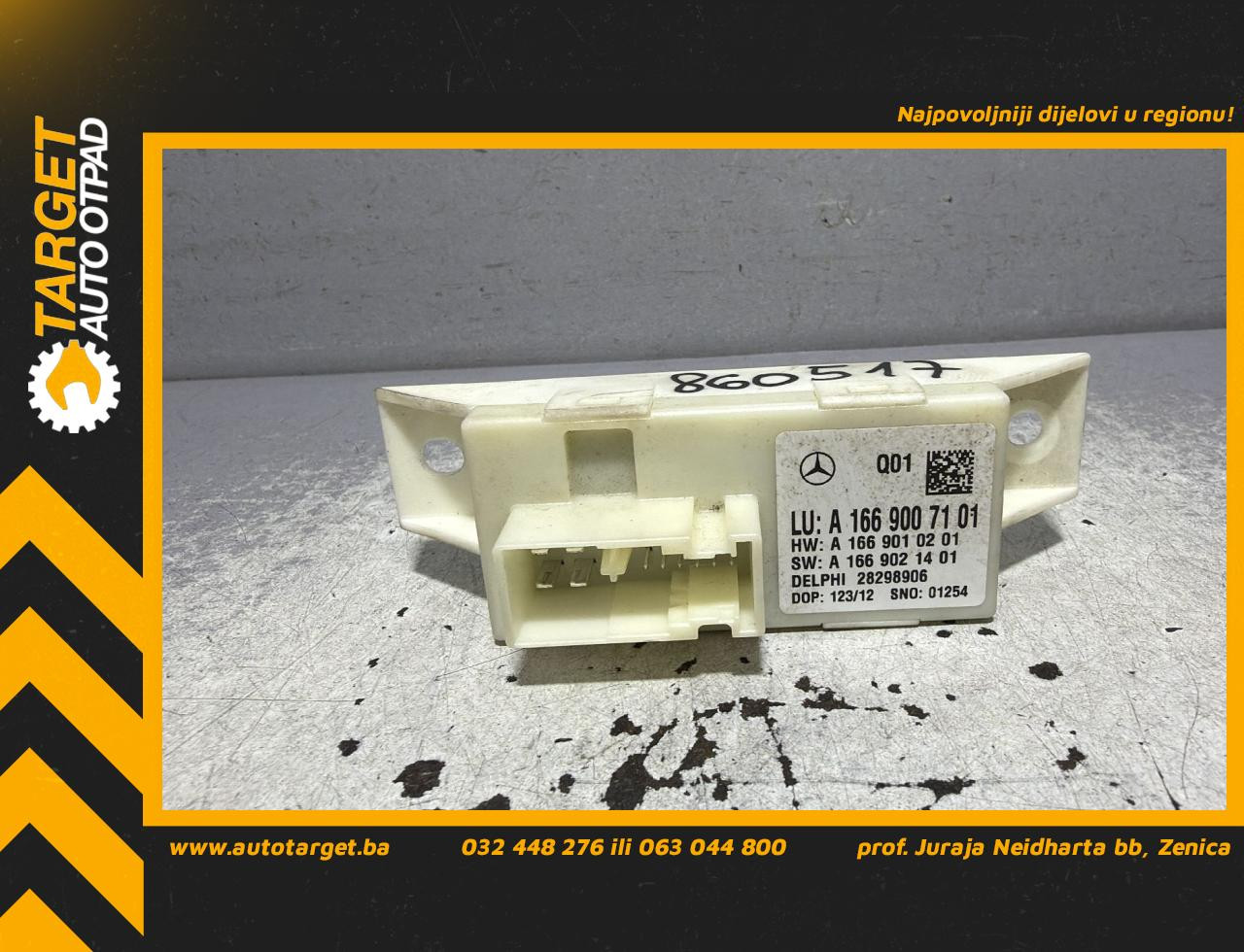 ELEKTRONIKA MODUL MERCEDES C KLASA (W204/S204) > 10-11 A166900710