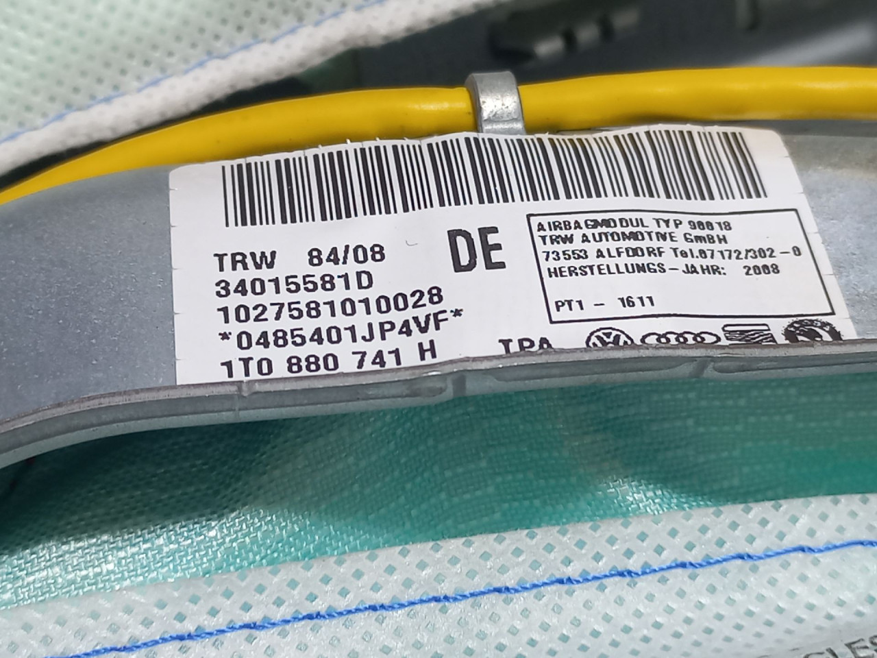 KROVNI AIRBAG VW TOURAN > 06-10 1T0880741H