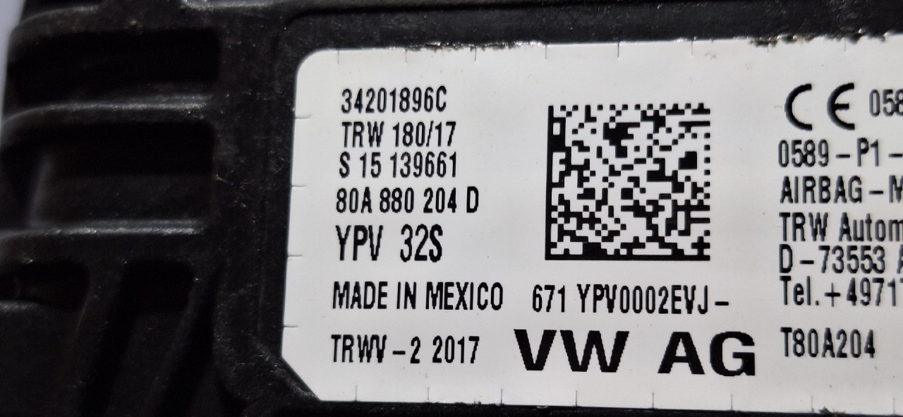 DIJELOVI AIRBAG SUVOZACA AUDI Q5 (FY) > 17 - 20  80A880204D
