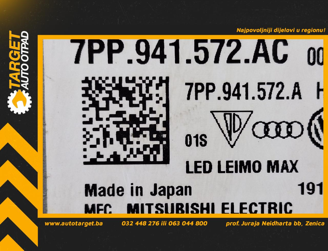 DIJELOVI BALAST FARA AUDI Q5 (FY) > 17 - 20  2.0 7PP941572AC