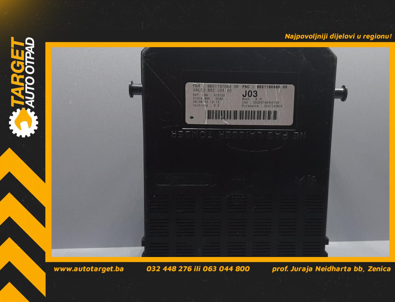 ELEKTRONIKA MODUL CITROEN C5 > 01-04 9651196880