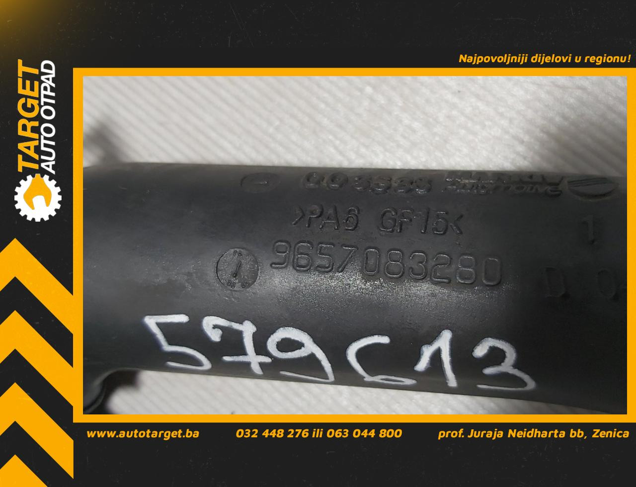 DIJELOVI CRIJEVO TURBINE CITROEN BERLINGO > 03-08 9657083280