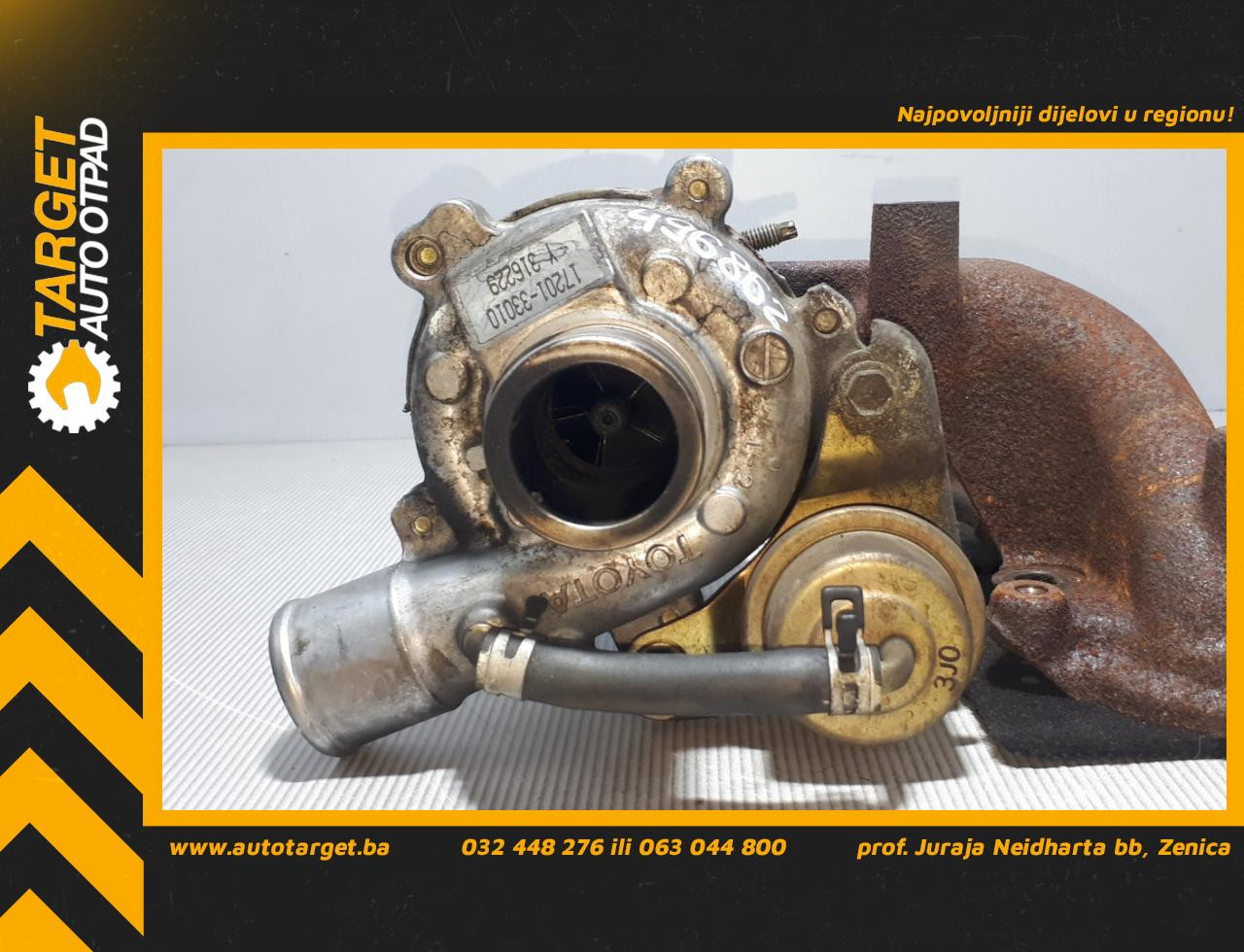 DIJELOVI TURBINA TOYOTA YARIS > 03-05 1.4 1720133010
