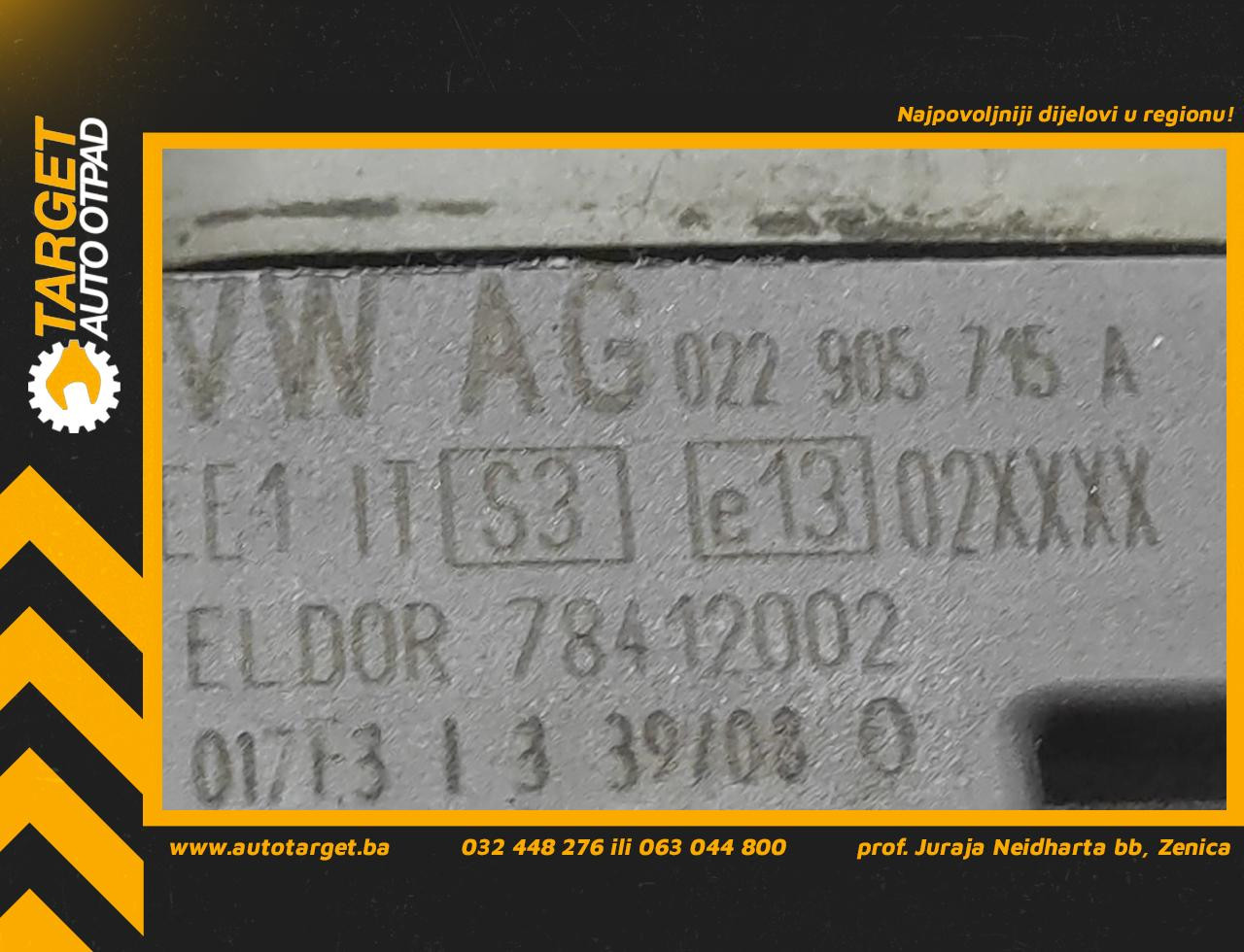 DIJELOVI BOMBINA VW PASSAT CC > 08-11 3.6 022905715A