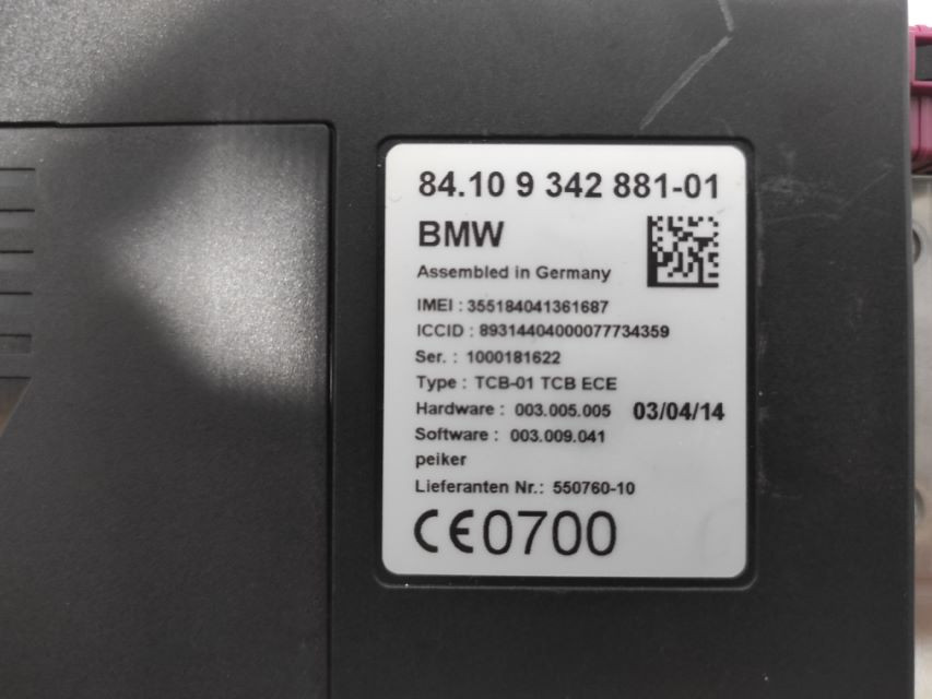 ELEKTRONIKA MODUL BMW SERIJA 3 (F30/F31) > 11-14 9342881