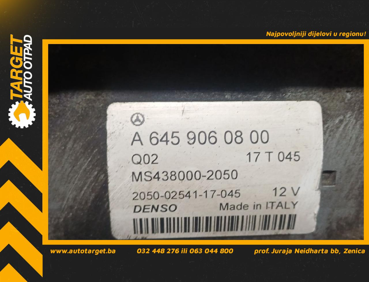 DIJELOVI ALNASER MERCEDES B KLASA (W246) > 14-19 2.2 A6459060800