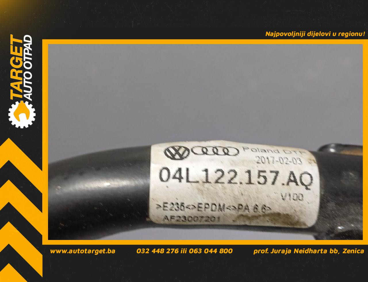 DIJELOVI CRIJEVO AUDI A4 (B9) > 15-18 2.0 04L122157AQ
