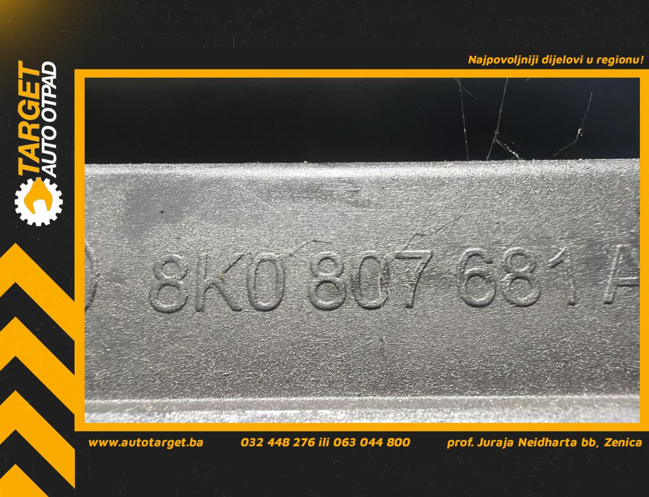 DIJELOVI RESETKA BRANIKA AUDI A4 (B8) > 07-11 2.0 8K0807681A