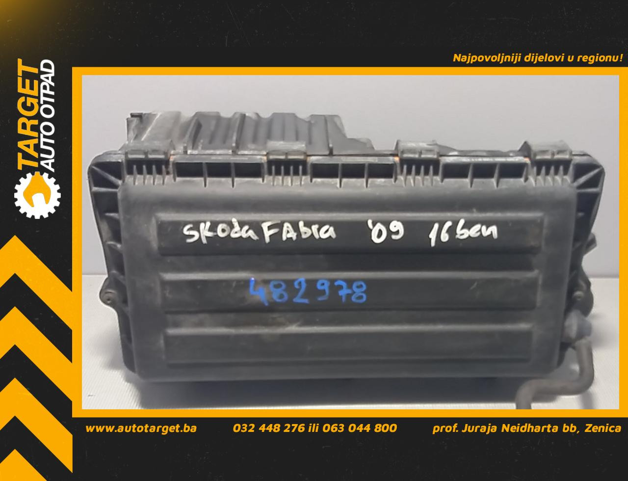 KUCISTE FILTERA ZRAKA SKODA FABIA > 07-10 ZSB036129611C