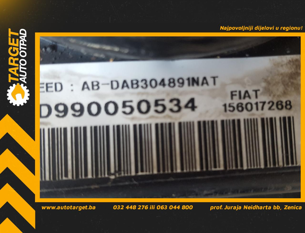 DIJELOVI AIRBAG VOLANA ALFA ROMEO 156 > 97-03 156017268