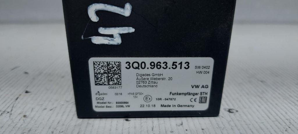 ELEKTRONIKA MODUL VW PASSAT B8 > 14- 3Q0963513