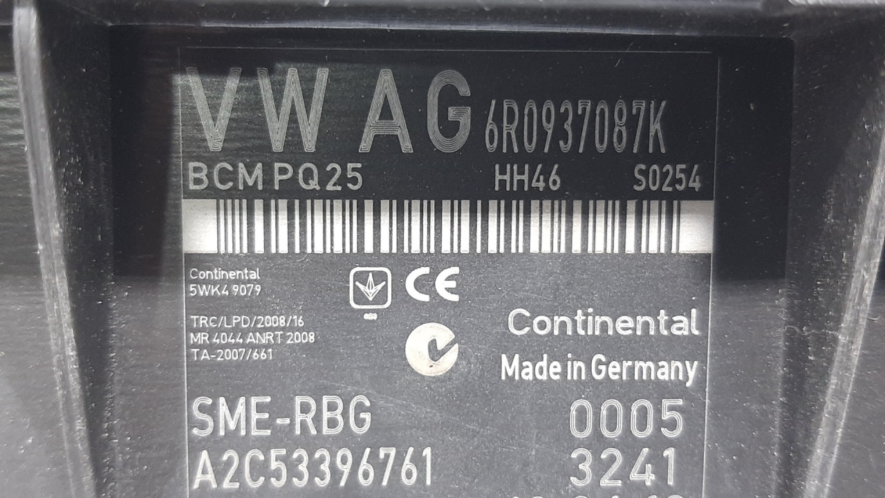 BCM ELEKTRONIKA VW POLO > 09-14 6R0937087K