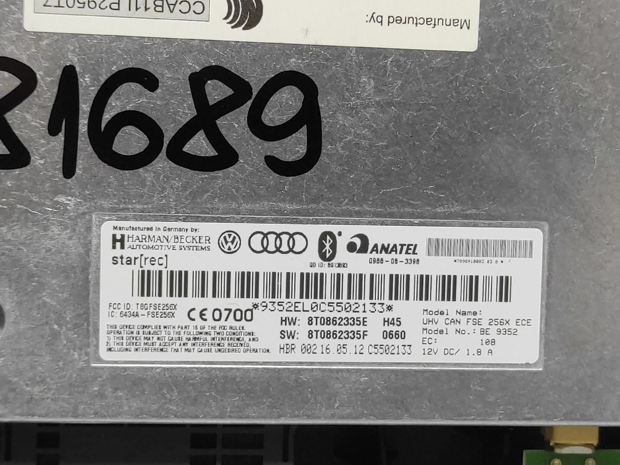 ELEKTRONIKA MODUL AUDI A4 (B8) > 12-15 8T0862335E