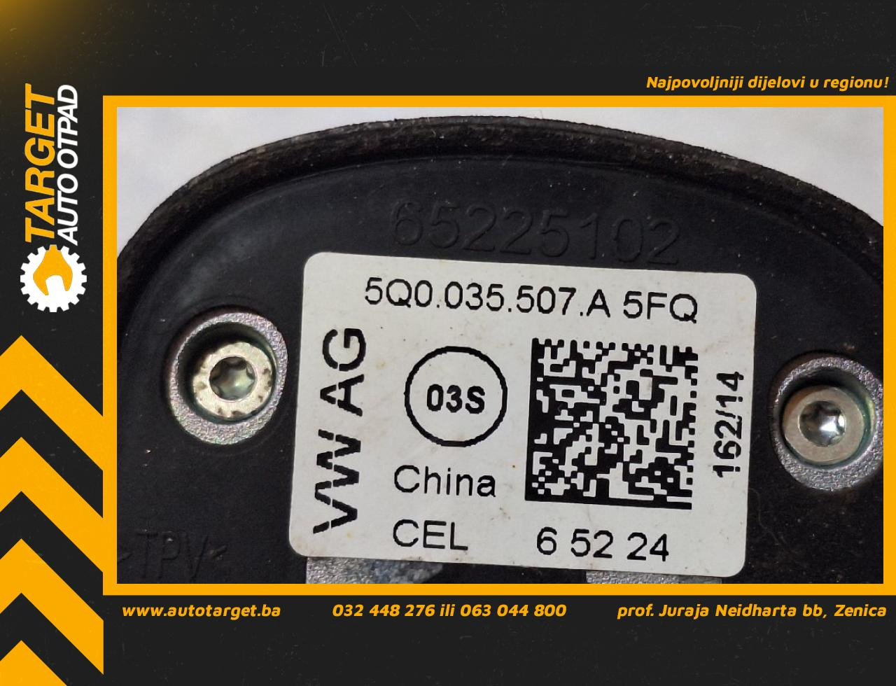 DIJELOVI ANTENA SKODA OCTAVIA > 13-16 2.0 5Q0035507A