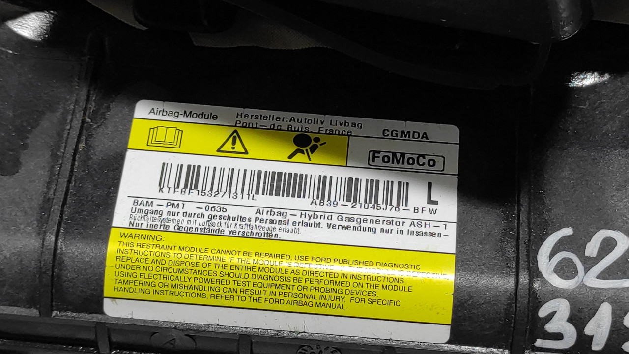 AIRBAG NOGU FORD RANGER > 11-15 AB39-21045J76