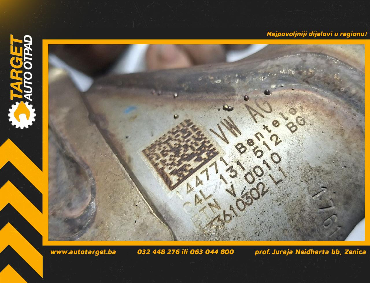 HLADNJAK EGR VENTILA AUDI A3 (8VF/8VK) > 16-20 04L131512BG
