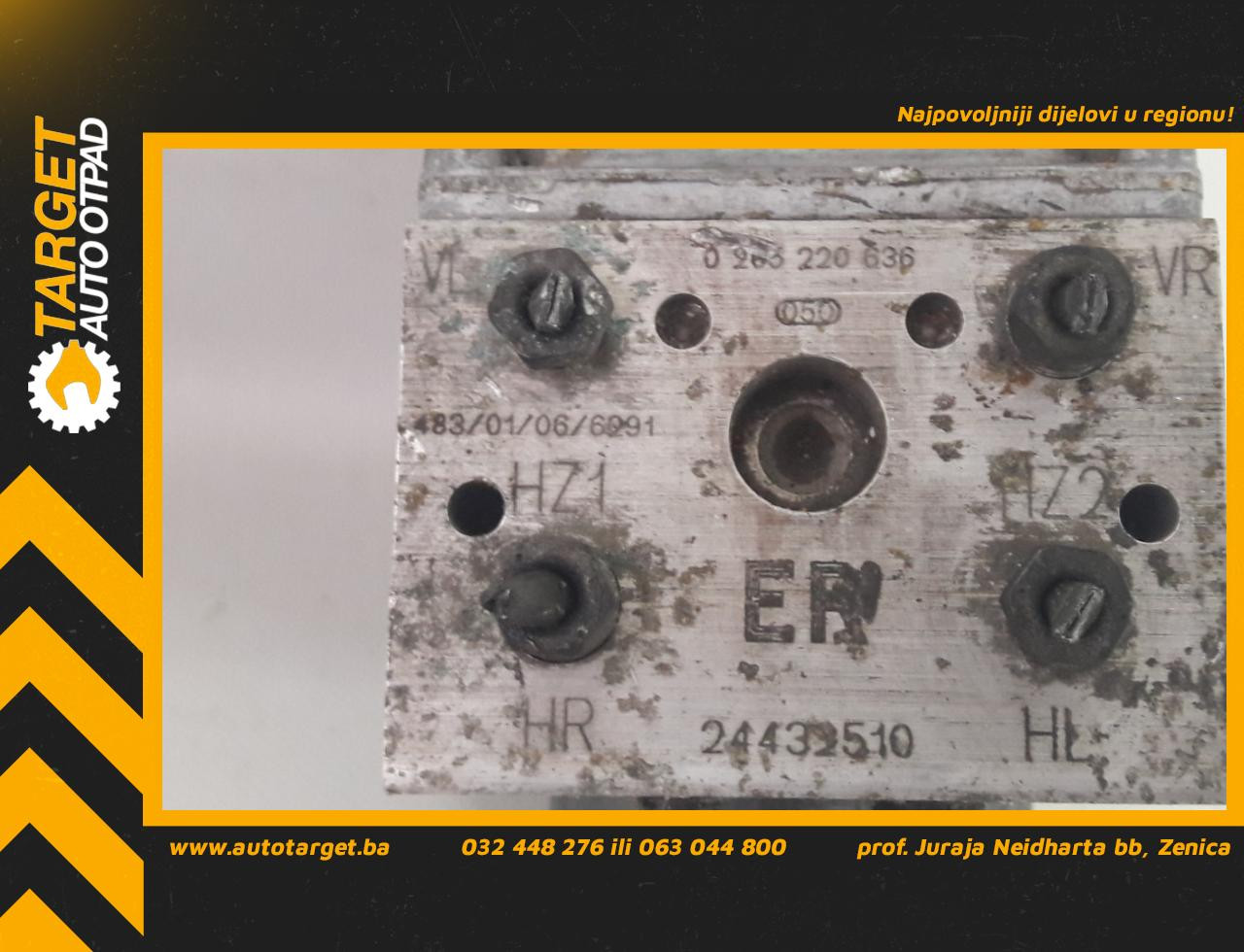 ABS ELEKTRONIKA OPEL ZAFIRA > 99-05 24432510 0273004592