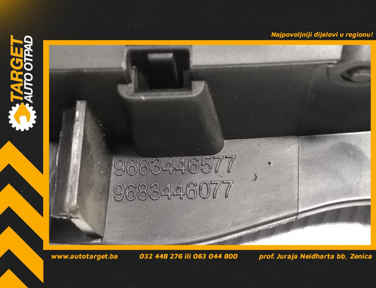 UNUTRASNJA RUCKA VRATA CITROEN C3 > 09-13 9683446077