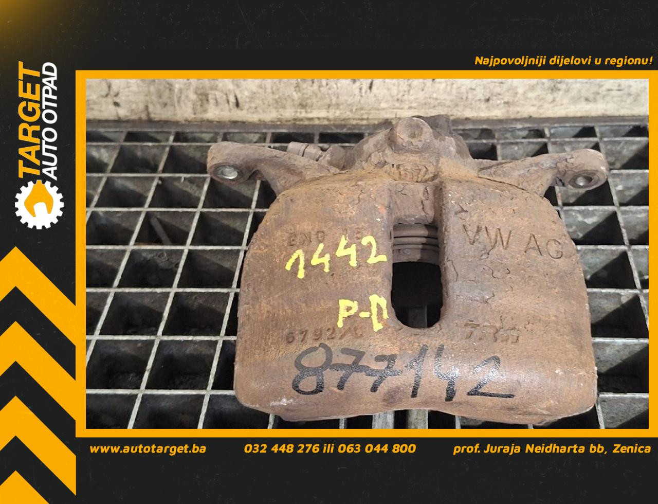 DIJELOVI KOCIONA KLJESTA VW GOLF 7 > 12-16 2.0 8V0615124