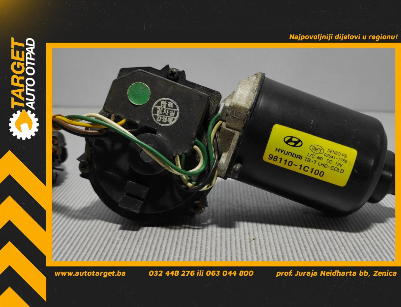 MOTORIC PREDNJEG BRISACA HYUNDAI GETZ > 02-05 981101C100