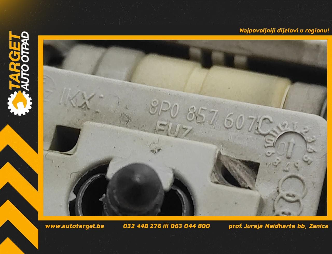 DIJELOVI KROVNA RUCKA AUDI A3 > 03-08 8P0857607C