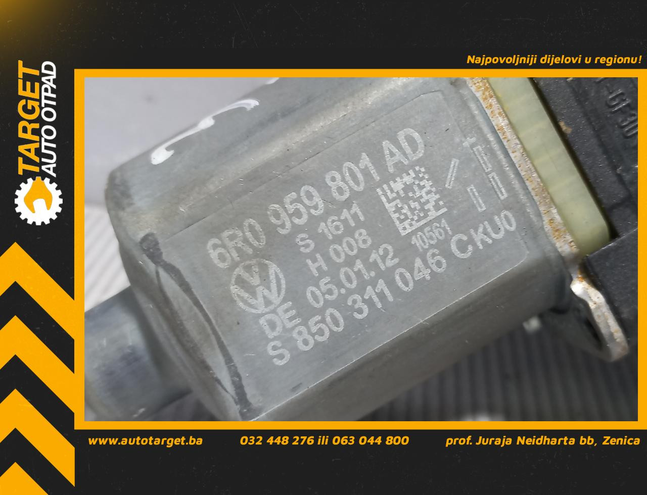 DIJELOVI MOTORIC PODIZACA STAKLA VW POLO > 09-14 1.6 6R0959801AD