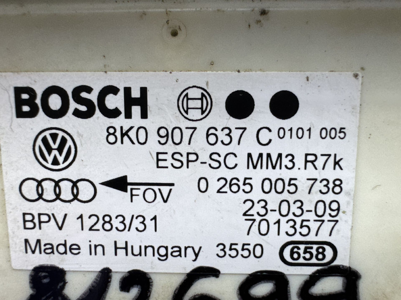 ELEKTRONIKA ESP AUDI A4 (B8) > 07-11 8K0907637C