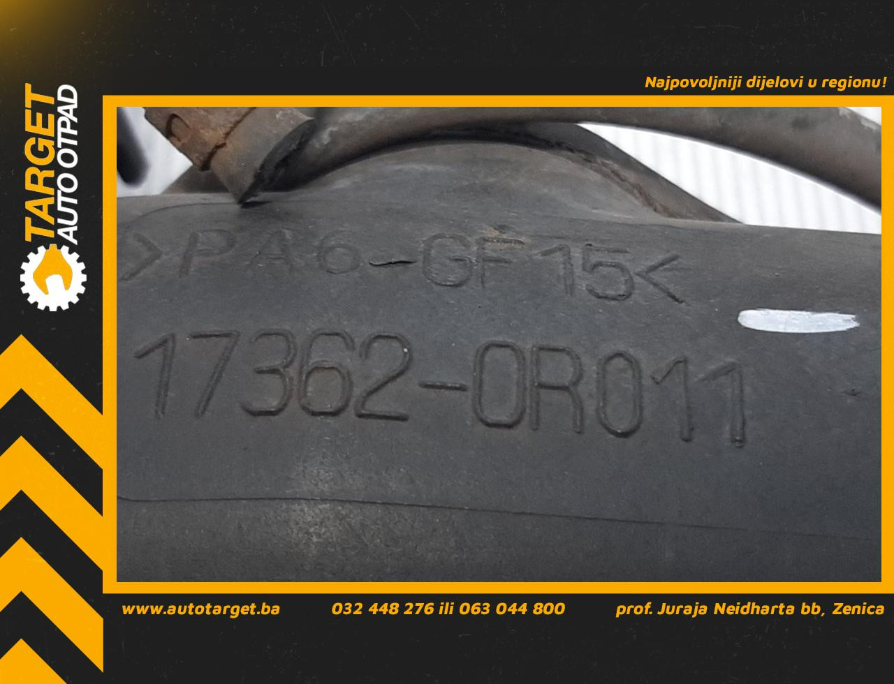 CRIJEVO INTERKULERA TOYOTA COROLLA VERSO > 04-09 173620R011