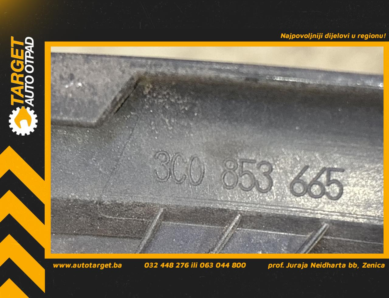DIJELOVI RESETKA BRANIKA VW PASSAT B6 > 05-10 2.0 3C0853665