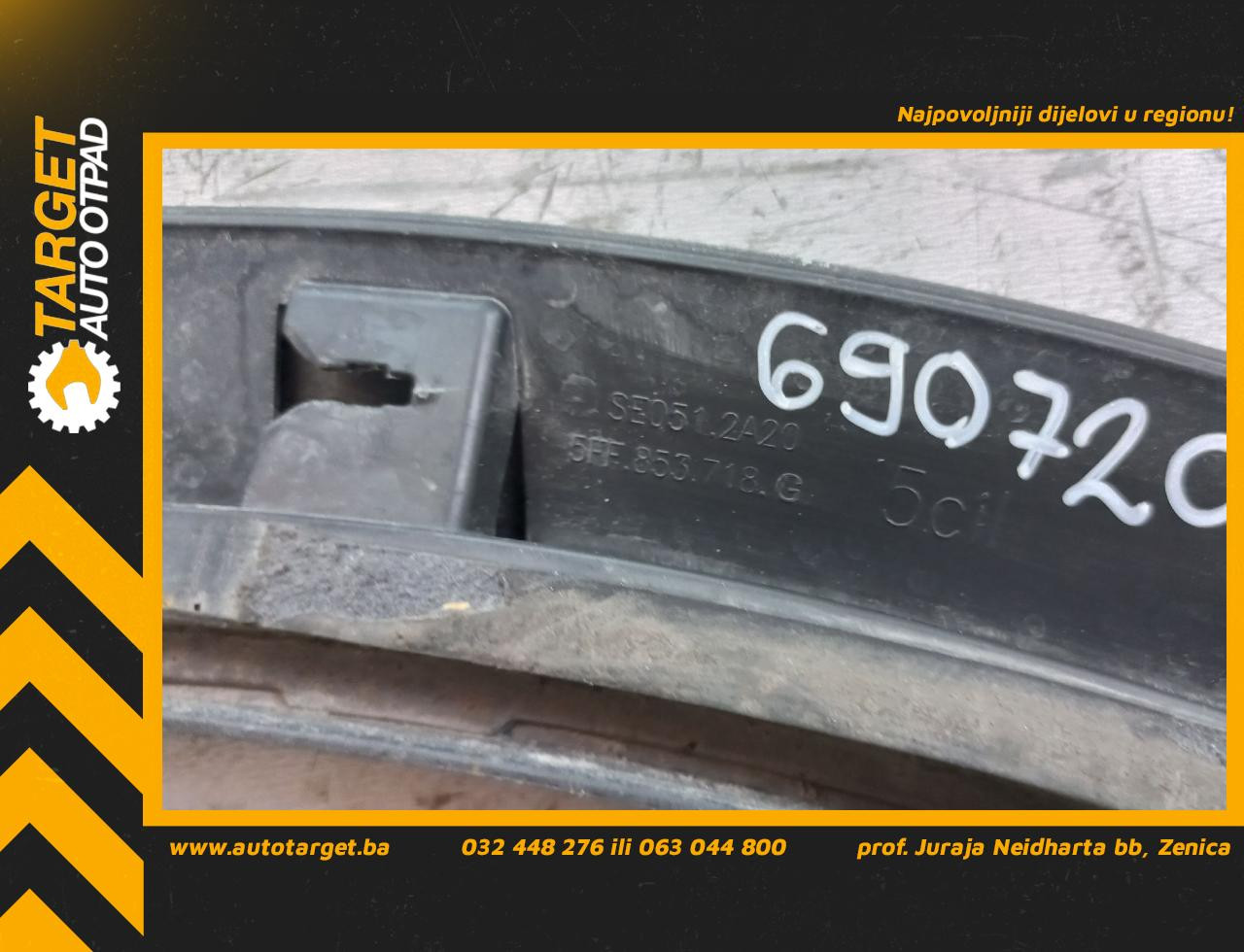 RUB BLATOBRANA SEAT CUPRA FORMENTOR > 20- 5FF853718G