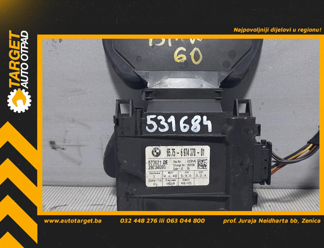 ELEKTRONIKA ALARMA BMW SERIJA 5 (E60/E61) > 03-07 65756