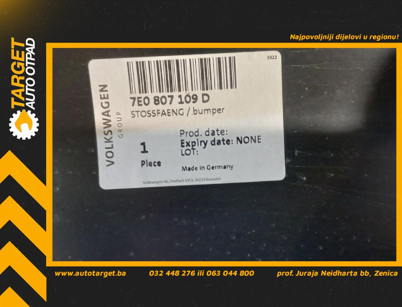 DIJELOVI GREDA VW T5 > 09-15 7E0807109D