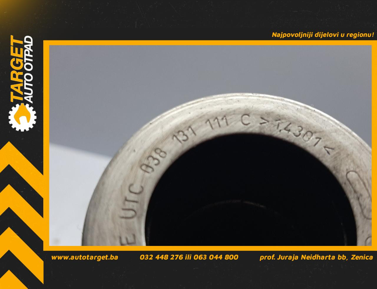 DIJELOVI CRIJEVO INTERKULERA VW PASSAT B6 > 05-10 038131111C