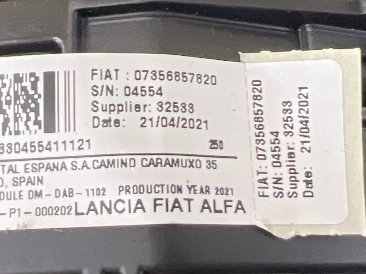 AIRBAG VOLANA FIAT DUCATO > 14- 07356857820