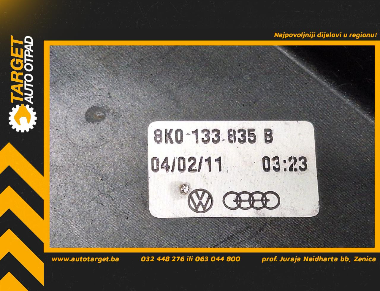 DIJELOVI KUCISTE FILTERA ZRAKA VW GOLF 6 > 08-12 1.6 8K0133835B