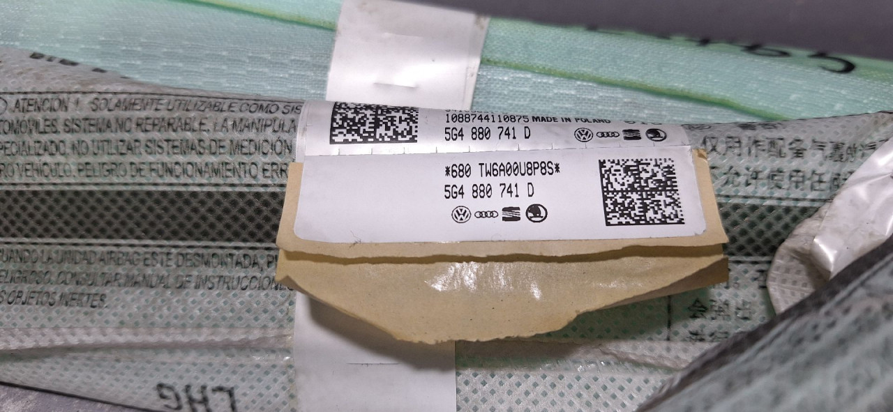 KROVNI AIRBAG VW GOLF 7 > 12-16 5G4880741D