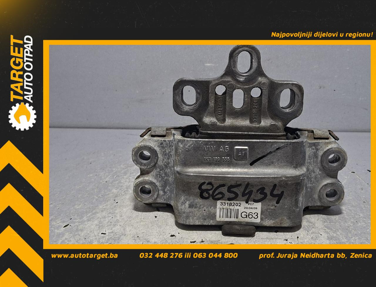 DIJELOVI NOSAC MOTORA VW GOLF 6 > 08-12 2.0 1K0199555AT
