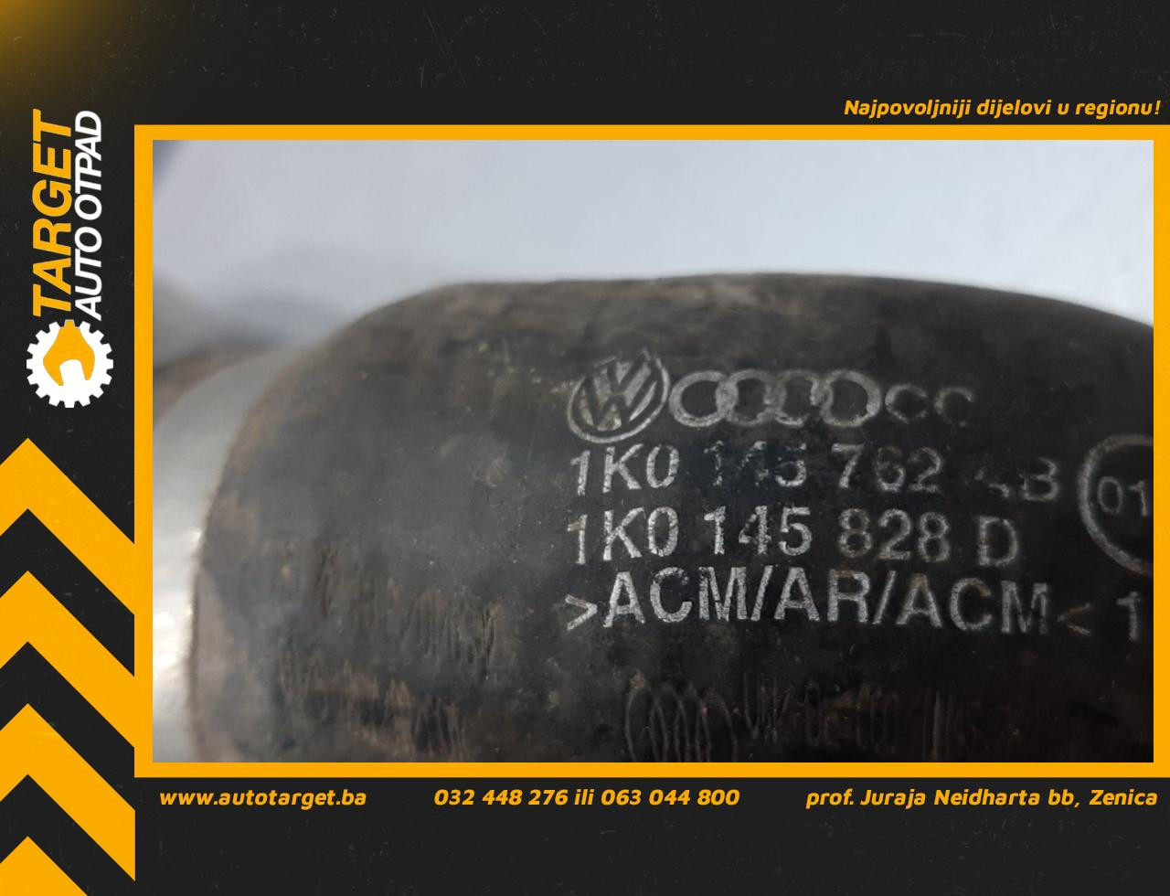 DIJELOVI CRIJEVO AUDI A3 > 08-12 1K0145828D