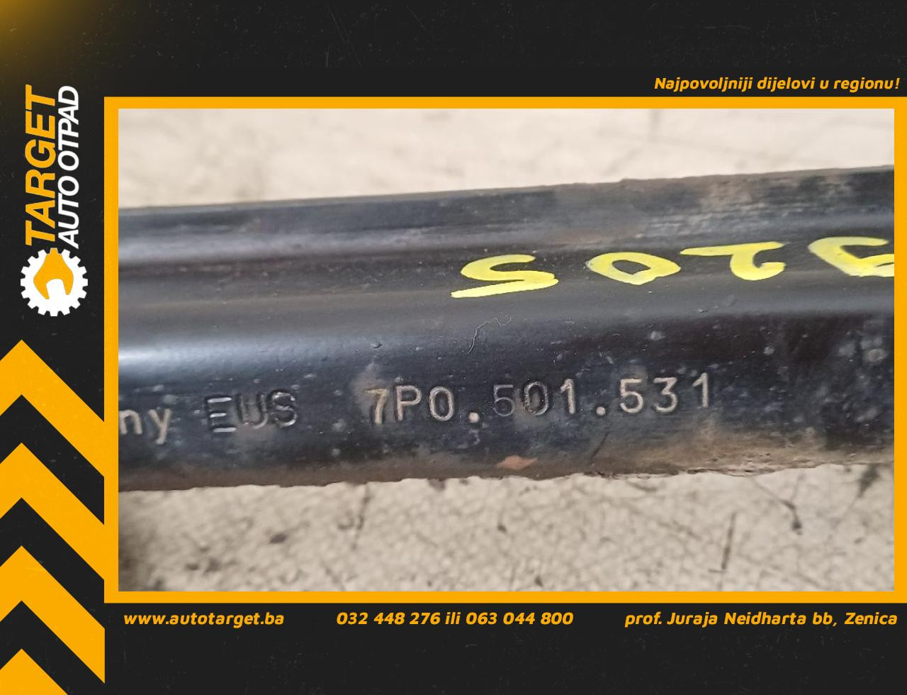 DIJELOVI RAME VW TOUAREG > 14-18 3.0 7P0501531