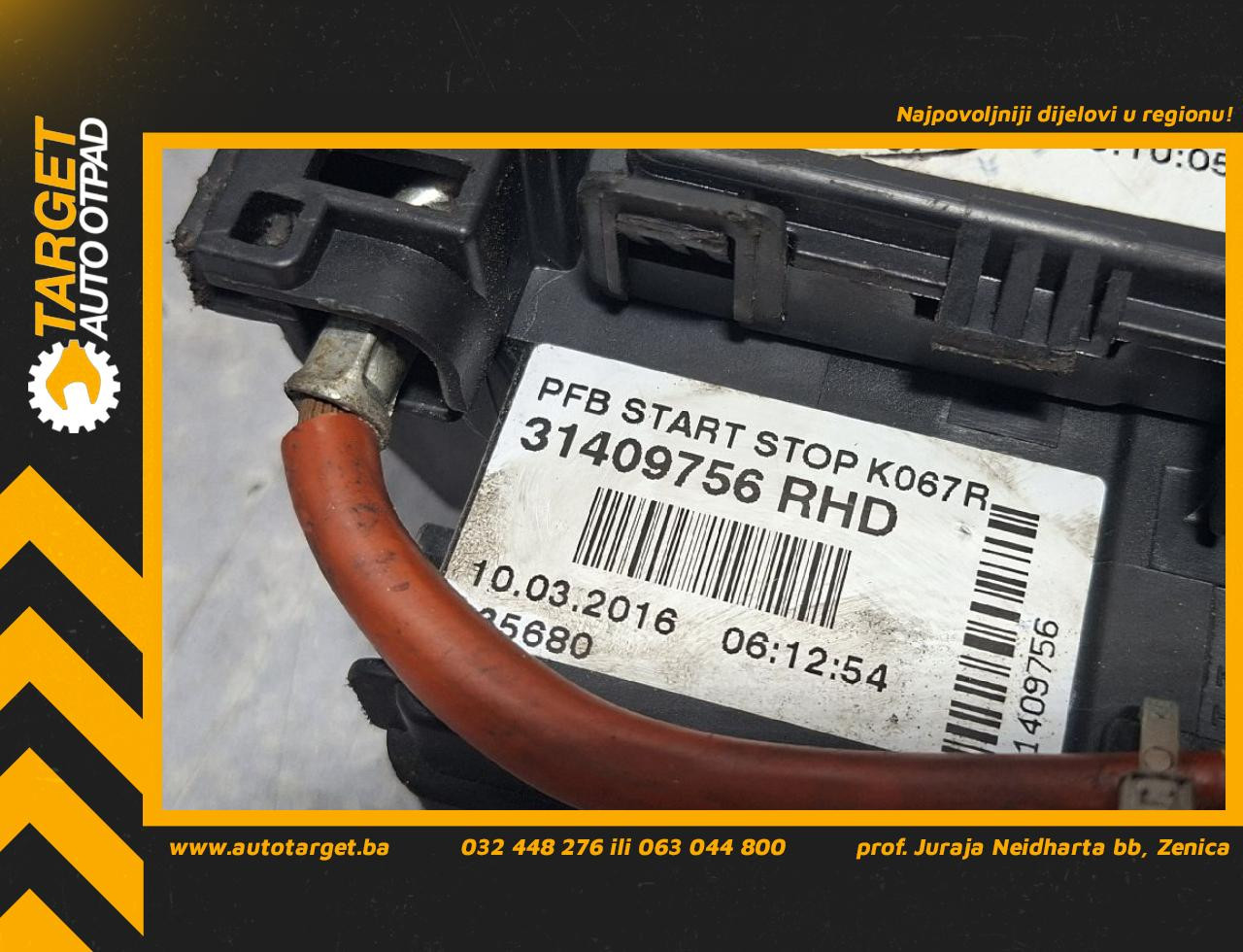 DIJELOVI KLEMA VOLVO XC60 > 13-17 2.0 31409756