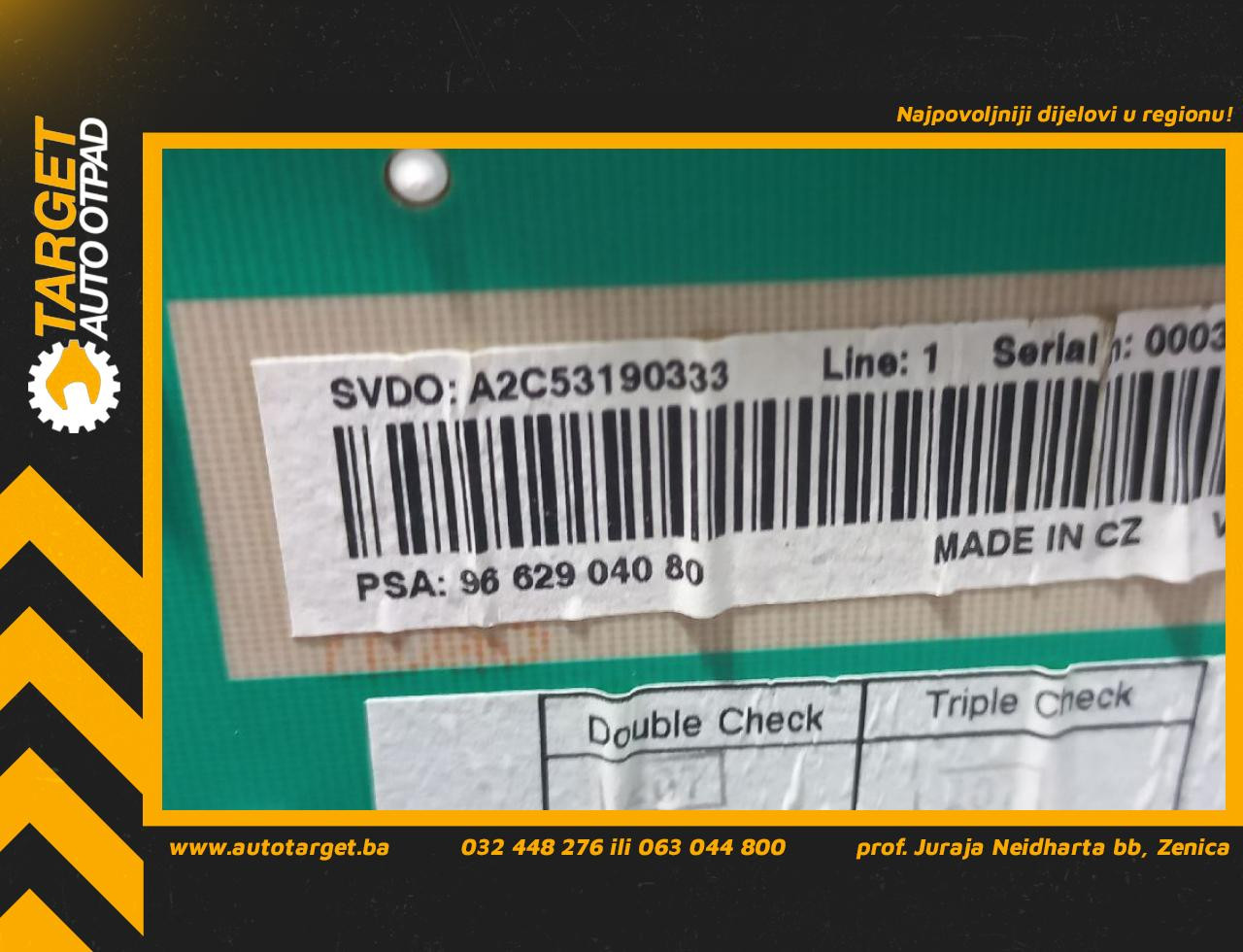 DIJELOVI CELER SAT PEUGEOT 207 > 06-09 9662904080