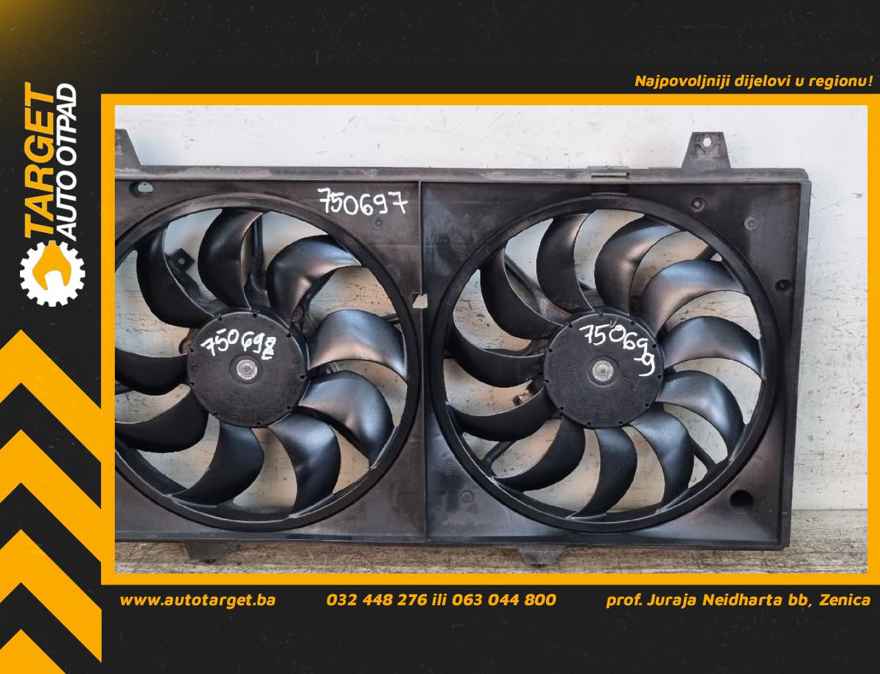 DIJELOVI NOSAC VENTILATORA MAZDA 6 > 10-12 2.2