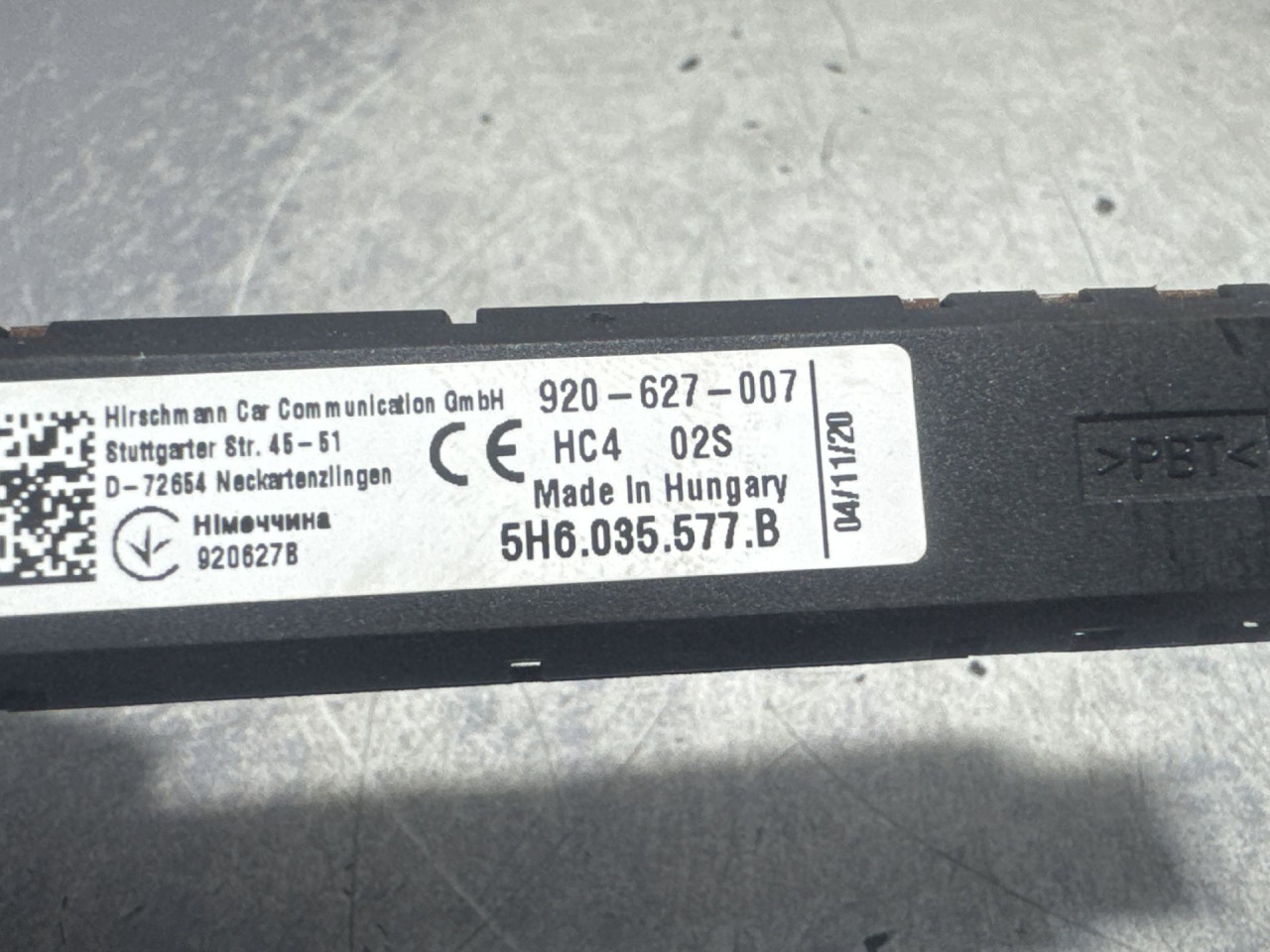 DIJELOVI ANTENA VW GOLF 8 > 19- 5H6035577B