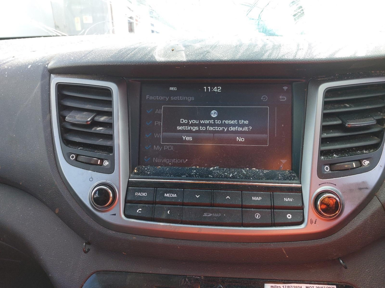 HYUNDAI TUCSON 1.7 2016 85KW MJENJAC WGJ6 MOTOR D4FD DIJELOVI