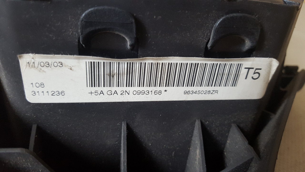 AIRBAG VOLANA PEUGEOT 307 > 01-05 96345028ZR