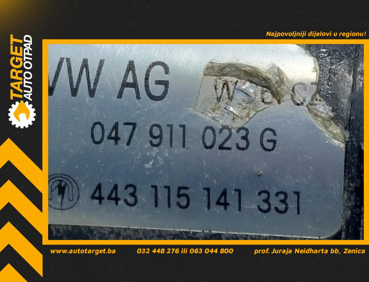 DIJELOVI ALNASER SKODA FABIA > 00-04 1.4 047911023G