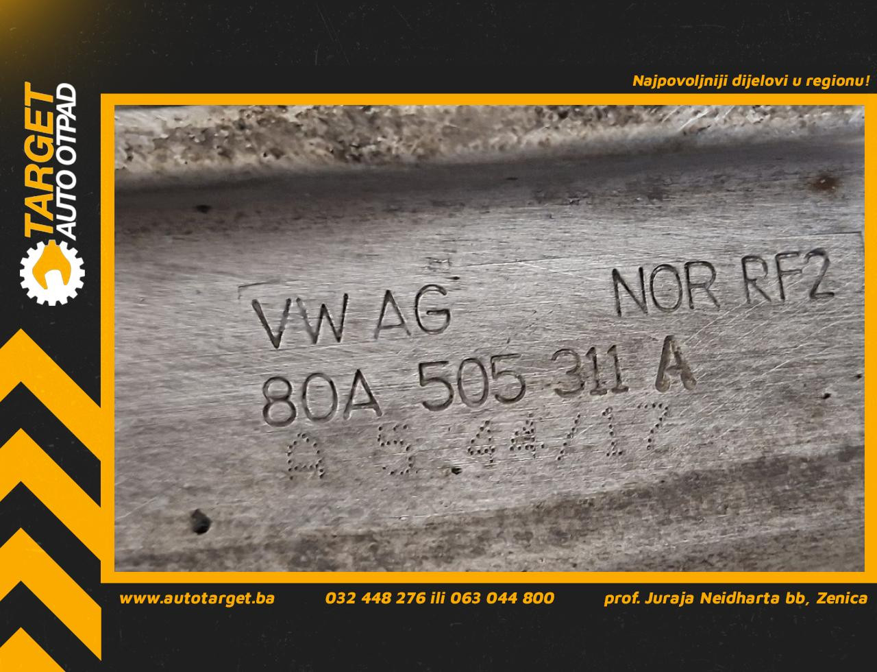 DIJELOVI LAFETA AUDI Q5 (FY) > 17 - 20  2.0 80A505311A